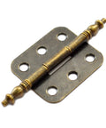 Top Shelf Vintage Folding Hinges With Screws Rock Solid Antique Bronze Zinc Alloy hardware for DIY projects, 70mm x 35mm size.