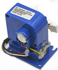 Resistance Motor Replacement 411461 6V Tension Motor for ellipticals and bikes, shown in blue casing with wiring
