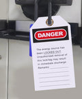 10 Piece Equipment Repair Tags PVC And Metal Lockout Hanging Tags For Safety Service Help Prevent Accidents Universal Compatibility