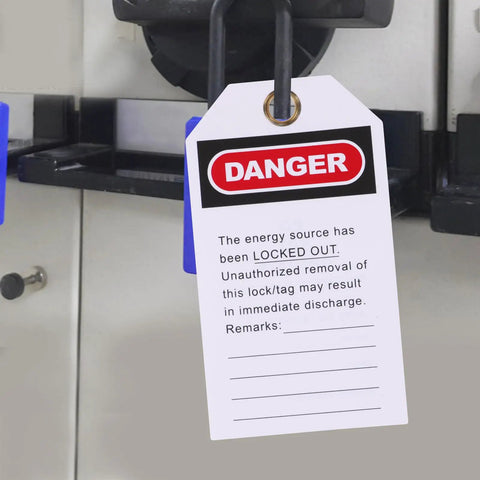 10 Piece Equipment Repair Tags PVC And Metal Lockout Hanging Tags For Safety Service Help Prevent Accidents Universal Compatibility
