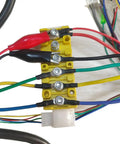 Wiring connectors of Beefy Brushless DC Motor Controller For Electric Bikes And Scooters, 48V 60V 64V Compatible, 1500W 45A