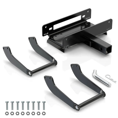 Mounting components for 5500 Lb Twelve Volt Electric Winch For ATV UTV Towing Kit With Synthetic Rope One Quarter Inch By Thirty Feet