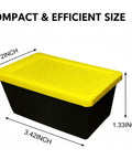 Go To Mini Storage Bins With Lids 4 Pack For Small Parts Crafts Hardware And Office Supplies Space Saving Stackable Totes With Snap Fit Lids