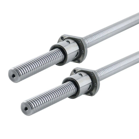 High Precision Ground SFU50 Ballscrew With Keyway, Step, Plane, Wrench And Threaded Hole For Manipulators, Pro Grade Linear Motion Screw For Smooth Retrofit In Milling Or CNC Applications