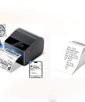 No Sweat Portable Thermal Label Printer With 15 Top Shelf Self Adhesive Sheets Wireless Bluetooth Connection printing labels.