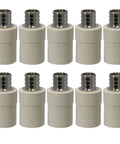 Three Quarter Inch Pex To CPVC Barb Crimp Transition Couplings Pack Of Ten For Seamless Plumbing Transitions Between Pex And CPVC