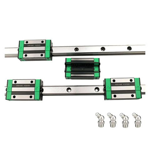 Get Smooth Sliding Action With These High Precision Linear Guide Rail Kits Featuring Two 2000mm HGR20 Rails And Four HGH20CA Bearing Blocks, steel CNC parts
