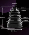 Universal CV Joint Boot Installation Tool Kit with size dimensions for DIY automotive projects