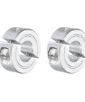 Two Pack Double Split Clamp On Shaft Collar For 3/8 Inch Shaft, 7/8 Inch Outer Diameter, 11/32 Inch Thick Aluminum Alloy With Set Screw