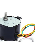 DIY Friendly Setup-Ready Universal AC 110V/220V 6W Permanent Magnet Synchronous Motor with wires and 2.5RPM bracket.