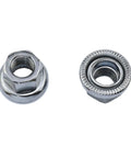 M10 Bike Wheel Axle Nut Set Of 4 Silver Durable Alloy Steel Rust Resistant With Neat Threads for bikes indoor outdoor use