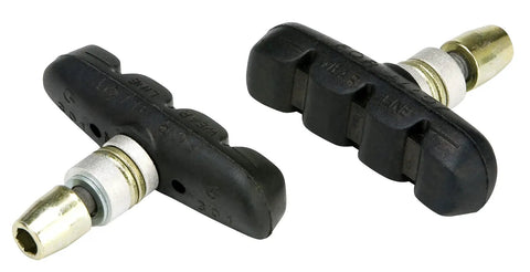 Heavy Duty Bike Brake Pads With Threaded Post For Linear Pull Brakes, Curved Contact Design For Maximum Rim Grip