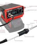Cordless Soldering Station With T12 Handle Fits Milwaukee 18V 20V Battery Includes 5 Solder Tips Temperature Conversion C F Sleep Mode