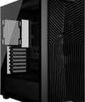 3200D RS Mid Tower PC Case With 3 RS120 PWM Fans Included, GPU Anti Sag Stabilization Arm, ARGB Ready Lighting, black chassis