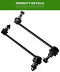 Front suspension lower control arms with ball joints and tie rod ends, 2 pcs, black steel, for 2008–2015 Nissan Rogue