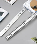 22 Inch Ball Bearing Drawer Slides Soft Close Full Extension Heavy Duty With Brackets Side Or Rear Mount Zinc Plated Steel