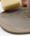 Applying Heavy Duty Fabric Wax Bar For Waxed Canvas Jackets Bags And Shoes Keeps Your Gear Dry With Weatherproof And Water Repellent