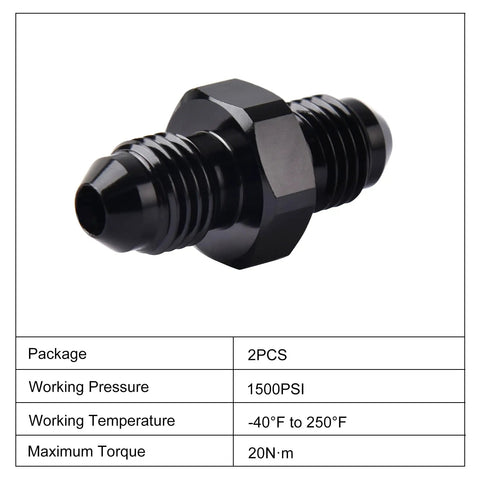 4AN Female To 4AN Male Swivel Fittings Aluminum 2 Pack Heavy Duty AN Fittings For High Pressure Hoses Black Anodized Finish Ideal For Automotive Car Trucks Rigs And Custom Builds, black 4AN aluminum swivel fitting