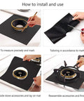 Installation steps for Reusable Gas Stove Burner Covers Ten Pack Nonstick Stovetop Liners and Gas Range Protectors