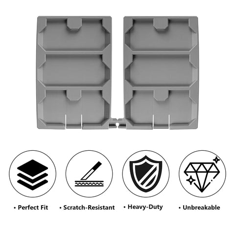 Cross Platform Modular Toolbox Connector Adapter For MODBOX And Packout Systems, Snap On Style Linking Board, half set view.