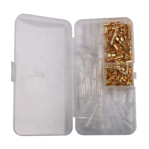 Rock Solid 120PC Female Spade Terminal Kit With 2.8mm 4.8mm And 6.3mm Insulated Copper Connectors Perfect For Serious Wiring Projects And Electrical Repairs Every Time. Clear organizer with insulated copper spade terminals