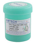 Leadfree Solder Paste And Advanced Oil Grease For Chip And PCB Repair And Welding 100g in turquoise container