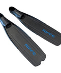 Plastic Long Blade Spearfishing Fin Black Size 10 11 With VELOC Footpockets And 20 Degree Angle Lightweight And Comfortable