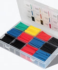 2 To 1 Heat Shrink Tubing Kit Must Have Packed With 560 Pieces In Sturdy Storage Box Assorted Colors Yellow Blue Green Red Black For Wiring Auto Electronics DIY Projects