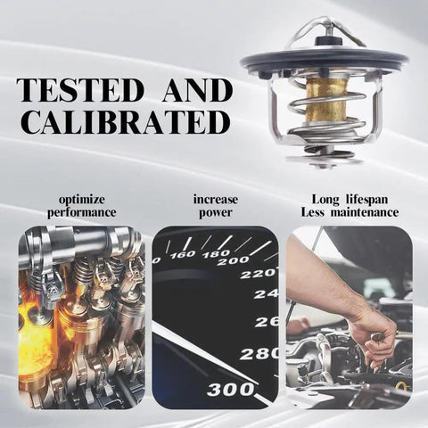 Heavy Duty Engine Thermostat Built Tough To Keep Your Ride Cool And Run Smooth Durable Temp Regulator detailed images showing performance benefits.
