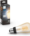 Smart Vintage Edison Filament LED Bulb ST19 White Ambiance, 7W, E26 with box, App Control compatible with Alexa, Google, HomeKit