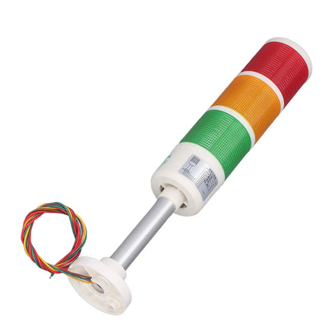 Three Layer LED Stack Tower Light for CNC Machines and Automatic Production Lines 24 Volt Aluminum Alloy Signal Indicator Lamp