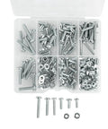182 Piece Zinc Plated Machine Screws And Nuts Assortment Kit With Storage Case for Home Garage Repairs and DIY Projects