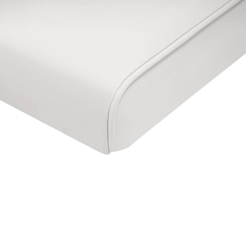 Seat Bottom Cushion For 8WD159RS Swingback Cooler Seat Universal Pontoon Boat Replacement For Yacht, white premium foam core