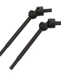Beefed-Up Universal CVD Drive Shafts Upgrade for one-tenth scale nylon portal axles and SCX10 SCX10 II RC crawlers made from high hardness steel