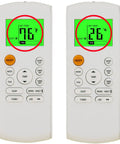 Two Replacement Remote Controls For MRCOOL Frimec Klimaire Air Conditioner Units Compatible With RG57B1 BGE RG57B2 BGE