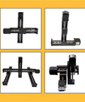 Mini T Linear Slide Stage With 50-300mm Stroke, Preinstalled 28mm Stepper, Compact Desktop Printer Ready Motion Platform For Small Automation Fixtures And Precise Linear Motion, four-angle views