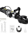 Heavy Duty 1500 Watt Electric Rebar Bending Machine For Concrete Construction Projects with tools and manual.