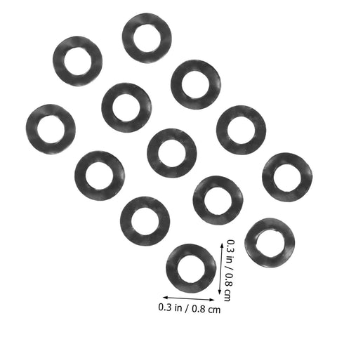 Spring Steel Wave Washers Kit, 500-Piece Assortment For Electrical And Automotive Repairs, Elastic Gaskets To Prevent Bolt Loosening, Sealing Washers For Household Appliances And DIY Projects, black 0.3 in washers