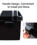 Heavy Duty Marine Battery Box Hella Durable ABS Shell Shockproof And Weatherproof 12V Battery Enclosure with handle design.