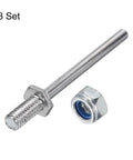 Pack Of 3 Steel Landing Gear Axles For RC Planes, Five Thirty Second Inch Diameter By Two Point Four Inch Total Length, M6 Thread