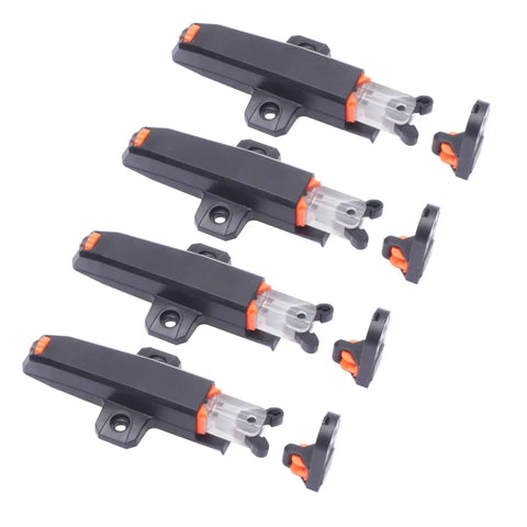 Push To Open Cabinet Latches 4 Pack, Sturdy Double Spring Hardware For Modern Kitchens And Bathrooms, elegant color finish