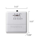 CT30A1005 Heat Only Manual Economy Thermostat Almond Finish 0.6 In Low Voltage Controls with Snap Action Switch
