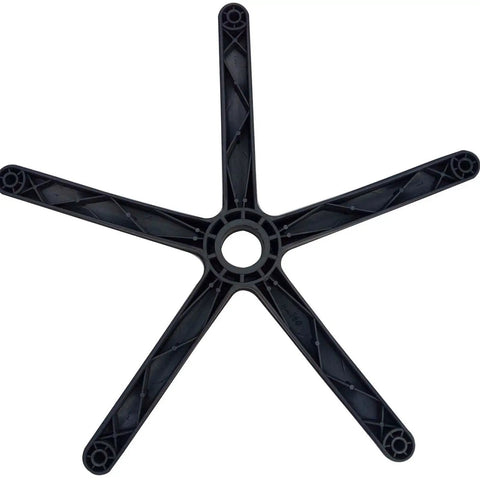 Built Like A Tank Replacement Office Chair Base With Smooth Rolling Casters And Heavy Duty Five Spoke Design For Gaming Chairs showing five spoke design in durable polyamide.