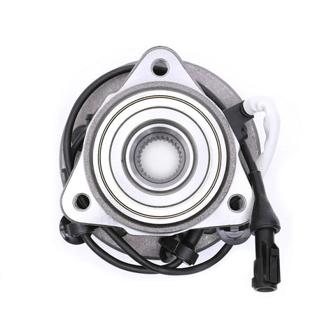 Front view of Front Wheel Bearing And Hub Assembly For 2001 To 2009 Ford Ranger 4WD 1995 To 2001 Ford Explorer 4WD And 2001 To 2009 Mazda B4000 4WD Replacement Fits All 4WD Models Off Road Ready Replaces Worn Hubs And Bearings Smooth Ride And Easy Install
