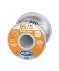 95/5 Solid Wire Solder 1 Lb Roll For Hand Soldering With External Flux Required Ideal For Electronics Repair And DIY Projects Tin Lead Alloy Wire For Reliable Joints And Easy Wetting In A Variety Of Projects