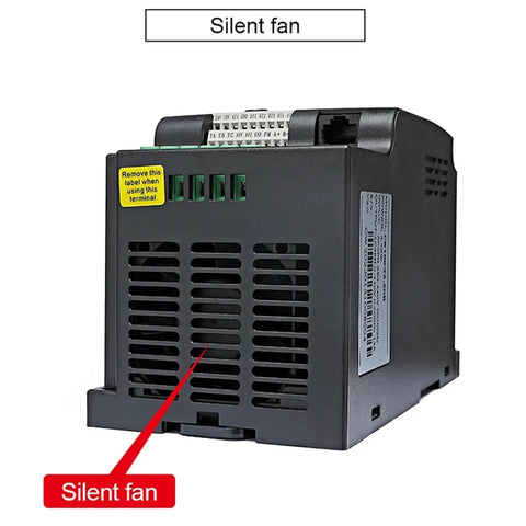 Budget Friendly 220V 380V Variable Frequency Drive Inverter For Bang For Your Buck Speed Control Of 0.75 1.5 2.2 4 5.5KW Motors Three Phase VFD Converter Economical Motor Speed Controller with silent fan vents