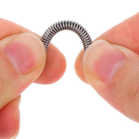 Top Notch 6 Pcs Sewroro Washing Machine Door Boot Seal Spring Clamp Replacement Kit, Front Load Washer Retaining Ring Repair That Holds Tight And Makes Cleaning Easy For Any Home Fixer Uppers. Silver spring clamp held between fingers