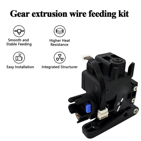 Upgraded AD5X Filament Feeding Assembly Version 2 for AD5X 3D Printer Direct Replacement Extruder Feeder Precise Filament Grip Easy Install Durable Upgrade for Worn Components and Smooth Reliable Printing, black plastic dual-drive feeder