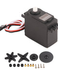 High Octane RC Servo Motor Ultra Quiet Precision Steering Compact Lightweight Frame Built Like A Tank For RC Cars And Boats Zero Lag Full Throttle Performance with accessories.