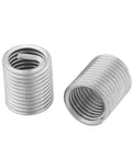 60 Piece Stainless Steel Thread Insert Kit For Repairing Damaged And Stripped Threads, coiled design restores pitch